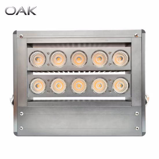 High Power LED Flood Light with Adjustable Multi-Angle for Outdoor Illumination Distance
