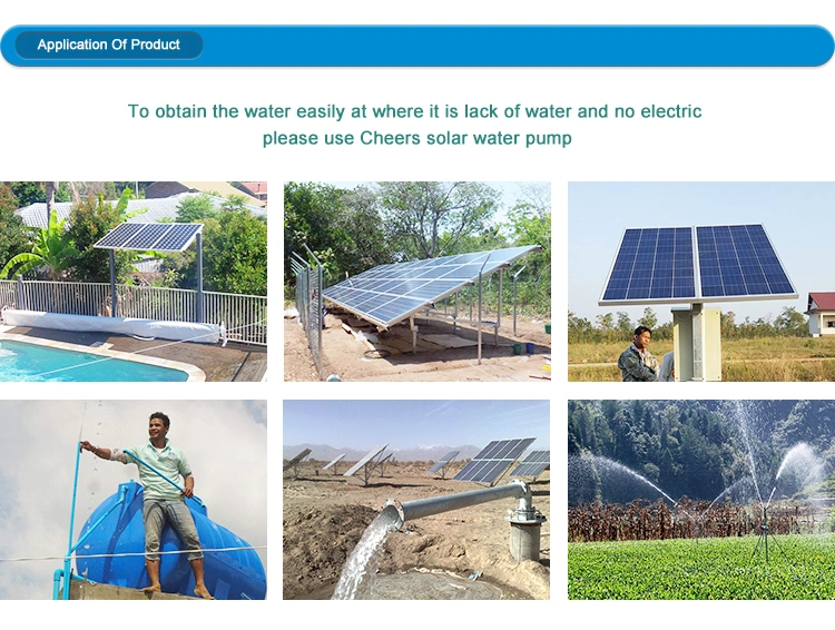 24V to 540VDC 0.2HP to 40HP Submersible Borehole Solar Powered Water Pump System in Thailand, Philippines