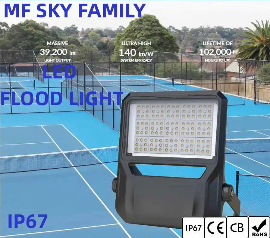 Weather Resistant Energy Saving IP67 IP66 Bright Efficient LED Tunnel Light 200W LED Flood Light for Outdoor