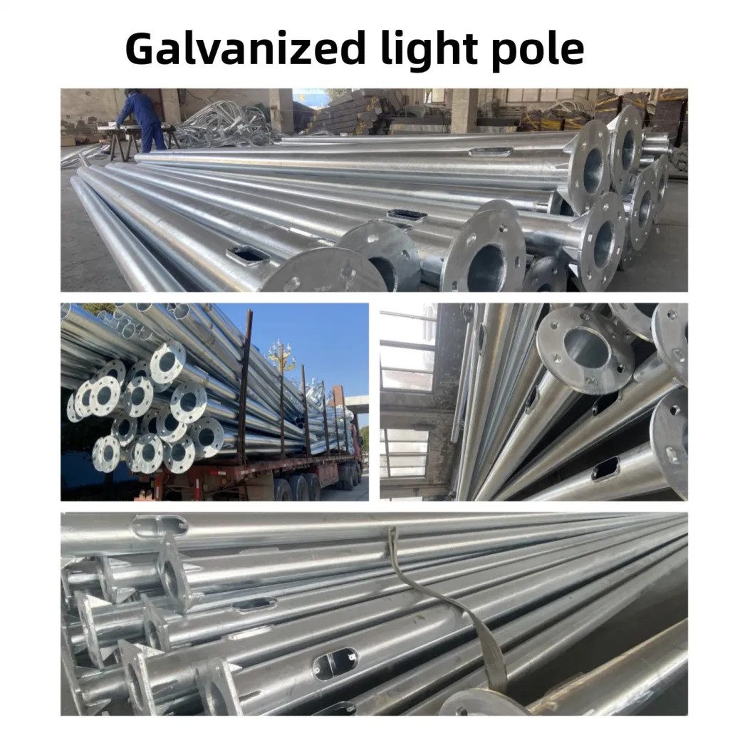 Customized Galvanized Steel/Aluminum Garden Street Light Pole