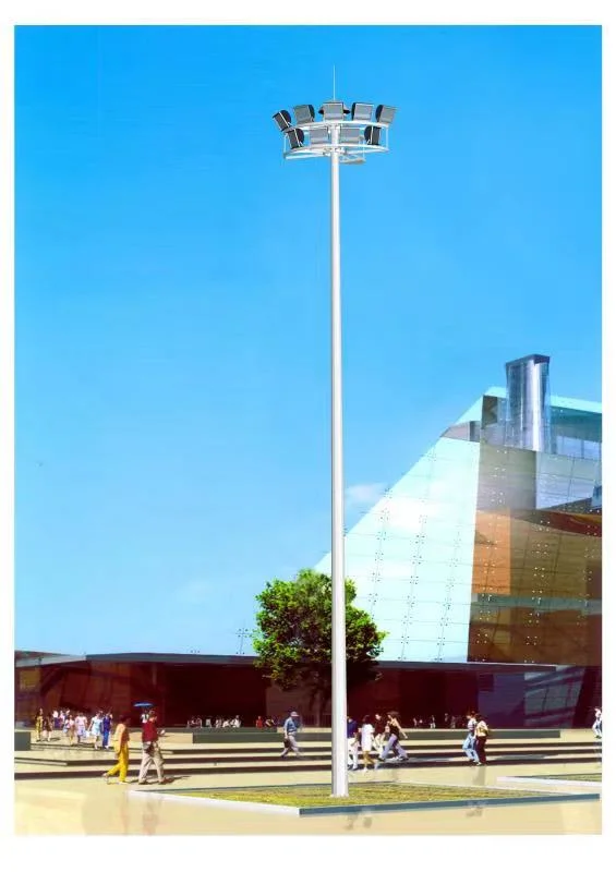 Terminal Square Znkj Felt Cloth. CCTV Camera Street Court High Mast Light/Lighting Pole