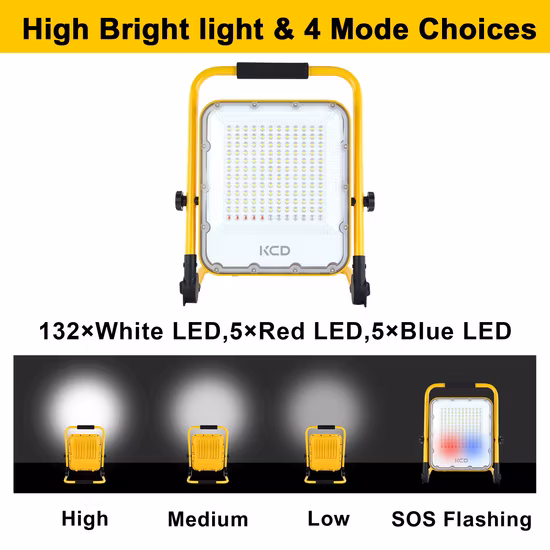 30W Work Lights Garden Slim Rotating Camping Lighting Tractor Driving Portable Solar USB Charger LED Flood Light