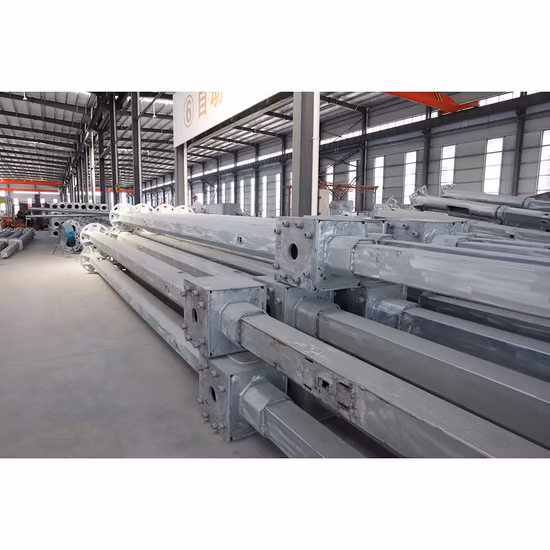 High Mast Aluminum Conical LED Solar Garden Square Octagonal Lamp Post Galvanized Lighting Steel Street Light Pole